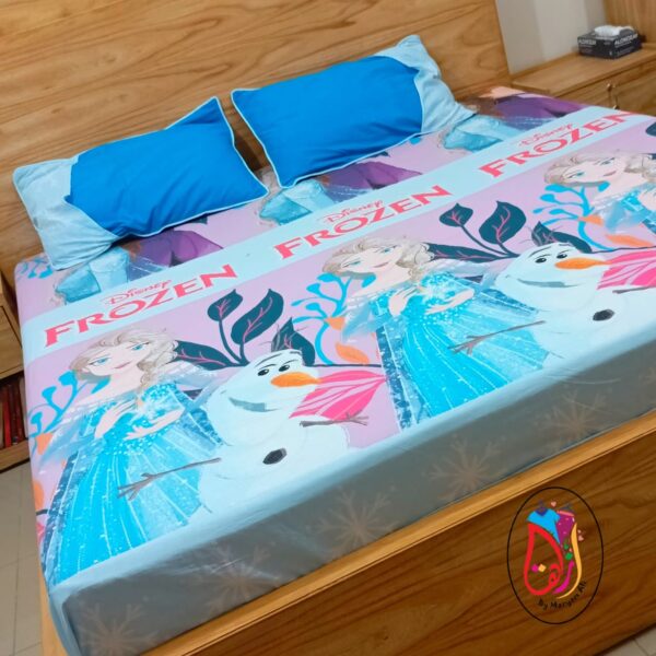 Frozen Kids Bedsheet Set ( Stitched)